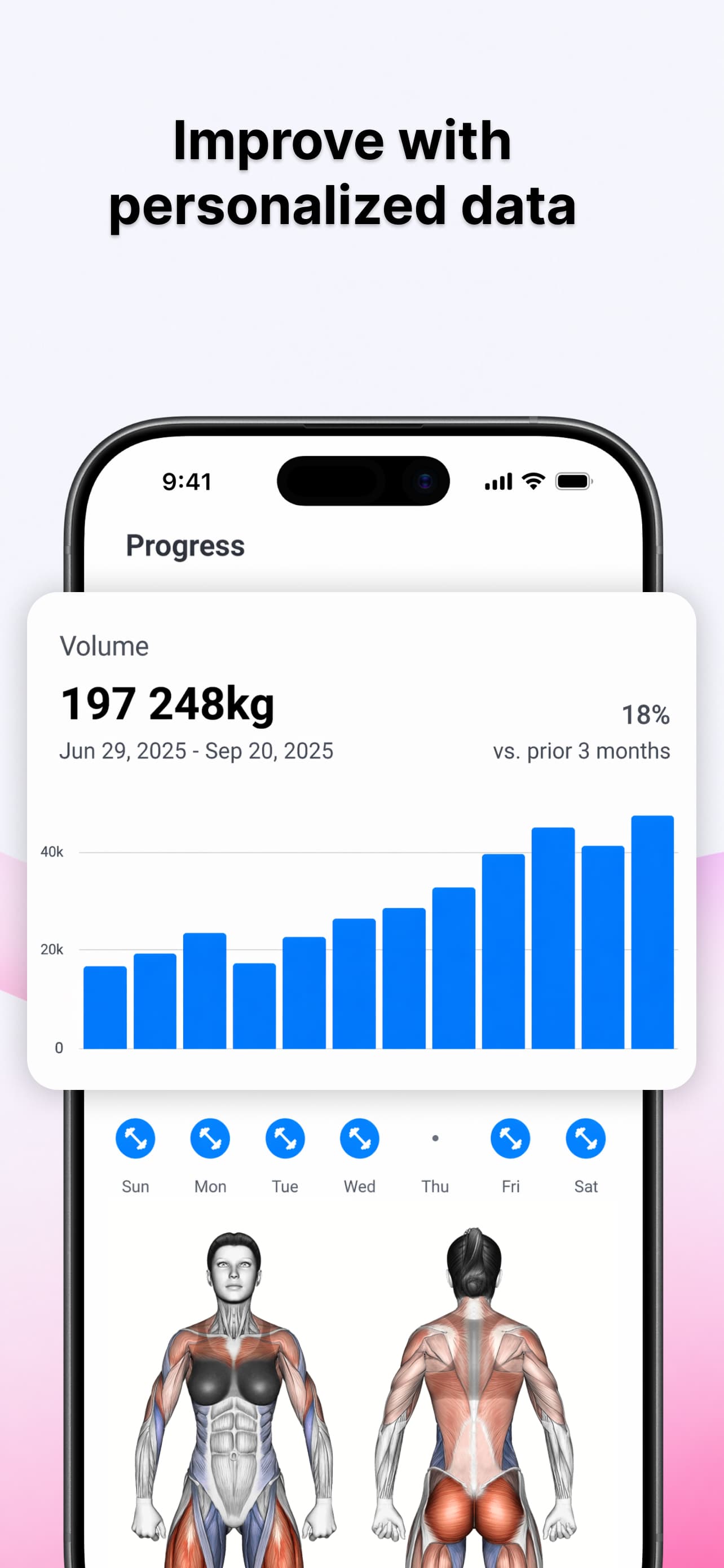 Lyfta client app workout log